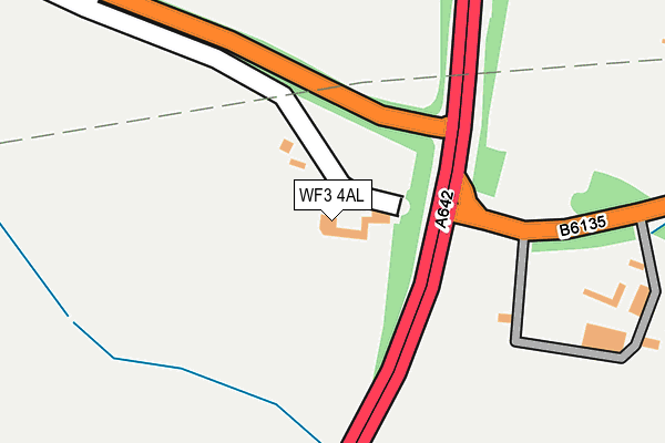 WF3 4AL map - OS OpenMap – Local (Ordnance Survey)