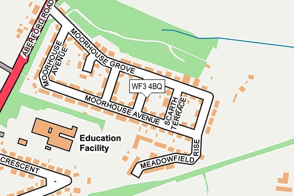 WF3 4BQ map - OS OpenMap – Local (Ordnance Survey)