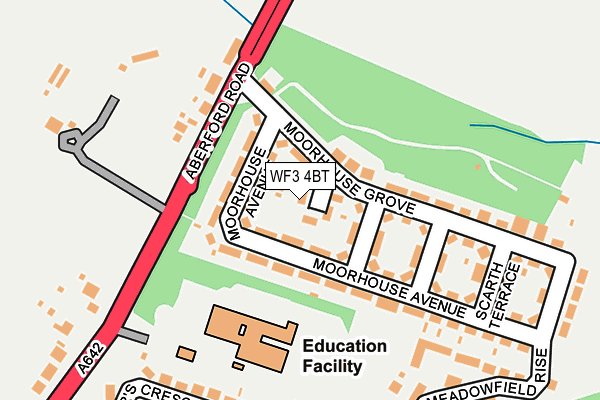 WF3 4BT map - OS OpenMap – Local (Ordnance Survey)