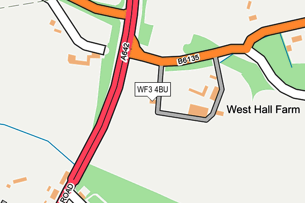 WF3 4BU map - OS OpenMap – Local (Ordnance Survey)