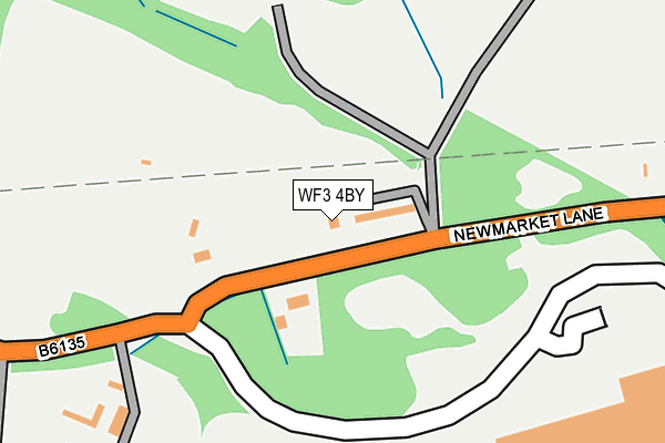 WF3 4BY map - OS OpenMap – Local (Ordnance Survey)