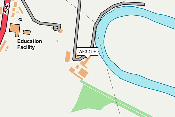 WF3 4DE map - OS OpenMap – Local (Ordnance Survey)