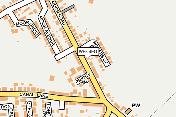 WF3 4EG map - OS OpenMap – Local (Ordnance Survey)