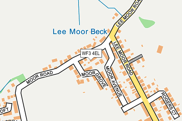 WF3 4EL map - OS OpenMap – Local (Ordnance Survey)