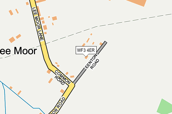 WF3 4ER map - OS OpenMap – Local (Ordnance Survey)