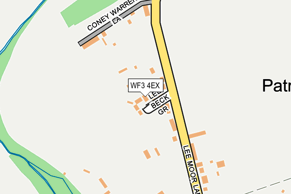 WF3 4EX map - OS OpenMap – Local (Ordnance Survey)