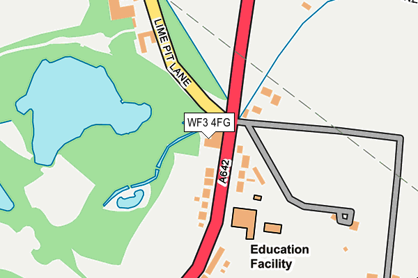 WF3 4FG map - OS OpenMap – Local (Ordnance Survey)