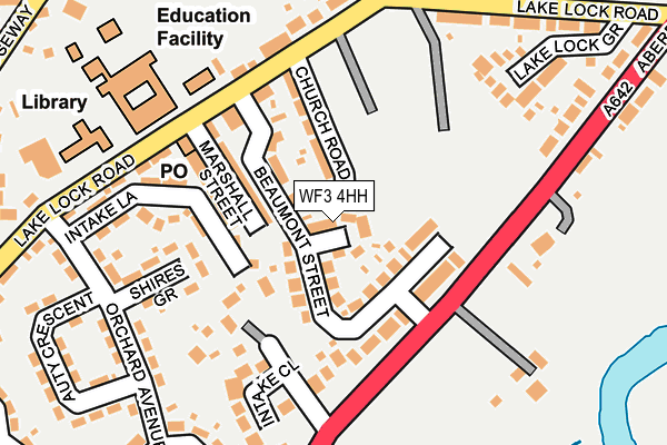 WF3 4HH map - OS OpenMap – Local (Ordnance Survey)
