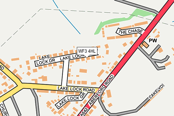 WF3 4HL map - OS OpenMap – Local (Ordnance Survey)