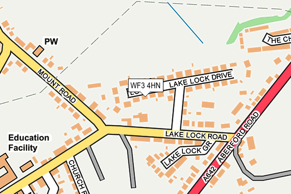 WF3 4HN map - OS OpenMap – Local (Ordnance Survey)