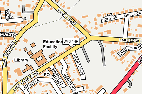WF3 4HP map - OS OpenMap – Local (Ordnance Survey)