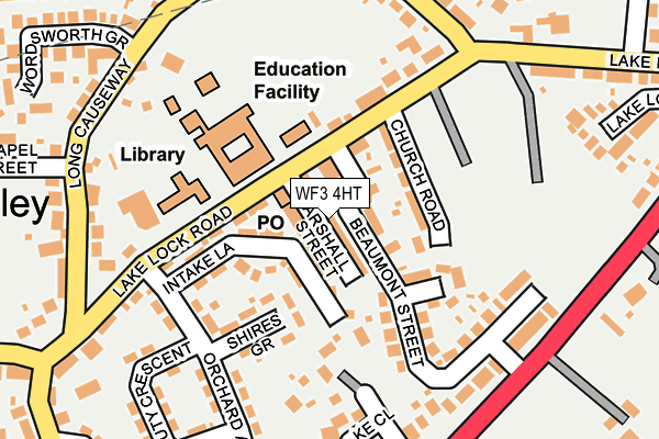 WF3 4HT map - OS OpenMap – Local (Ordnance Survey)