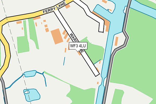 WF3 4LU map - OS OpenMap – Local (Ordnance Survey)