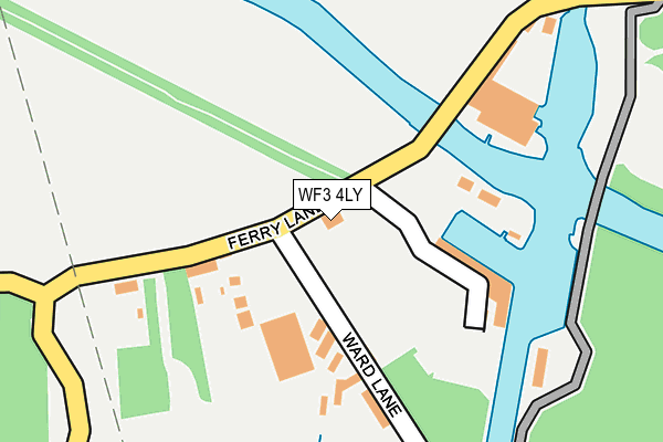 WF3 4LY map - OS OpenMap – Local (Ordnance Survey)