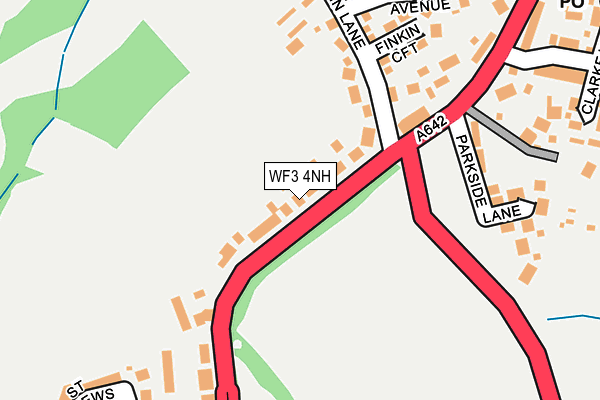 WF3 4NH map - OS OpenMap – Local (Ordnance Survey)