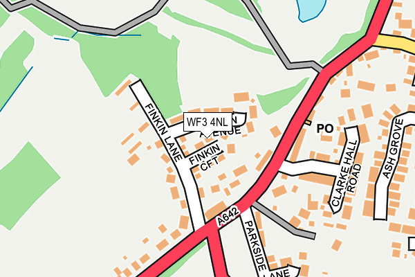 WF3 4NL map - OS OpenMap – Local (Ordnance Survey)
