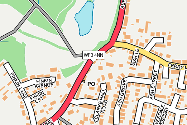 WF3 4NN map - OS OpenMap – Local (Ordnance Survey)