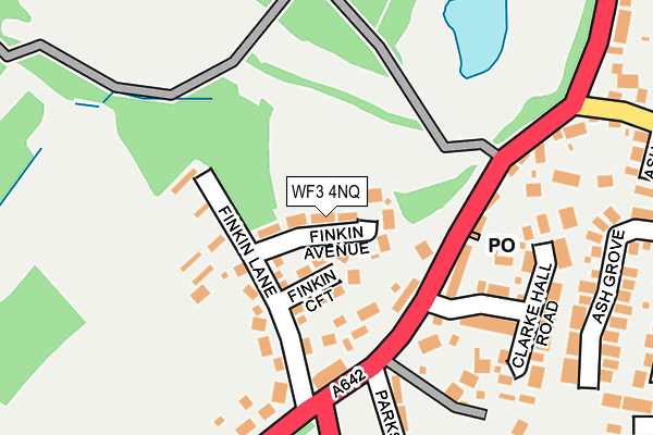 WF3 4NQ map - OS OpenMap – Local (Ordnance Survey)