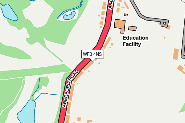 WF3 4NS map - OS OpenMap – Local (Ordnance Survey)