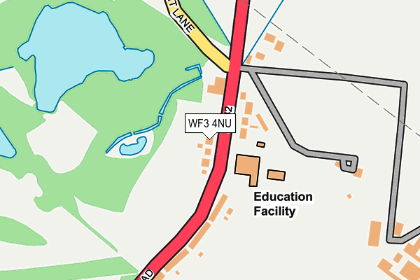 WF3 4NU map - OS OpenMap – Local (Ordnance Survey)