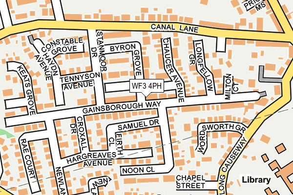 WF3 4PH map - OS OpenMap – Local (Ordnance Survey)