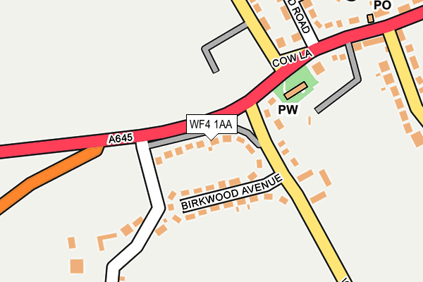 WF4 1AA map - OS OpenMap – Local (Ordnance Survey)