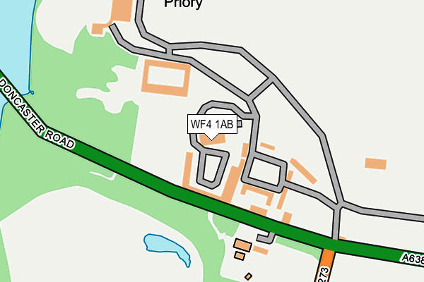 WF4 1AB map - OS OpenMap – Local (Ordnance Survey)