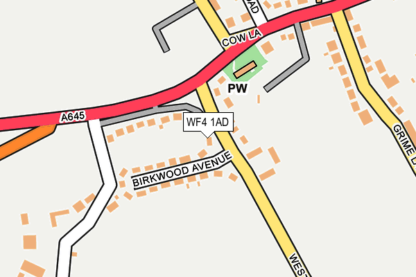 WF4 1AD map - OS OpenMap – Local (Ordnance Survey)