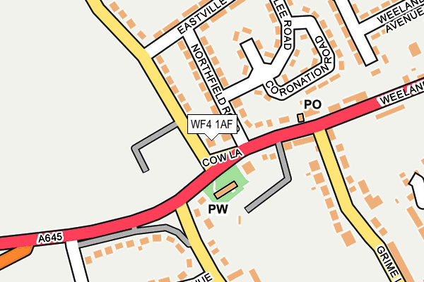 WF4 1AF map - OS OpenMap – Local (Ordnance Survey)
