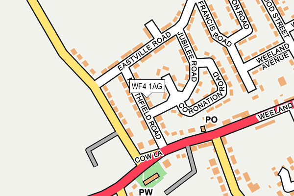 WF4 1AG map - OS OpenMap – Local (Ordnance Survey)