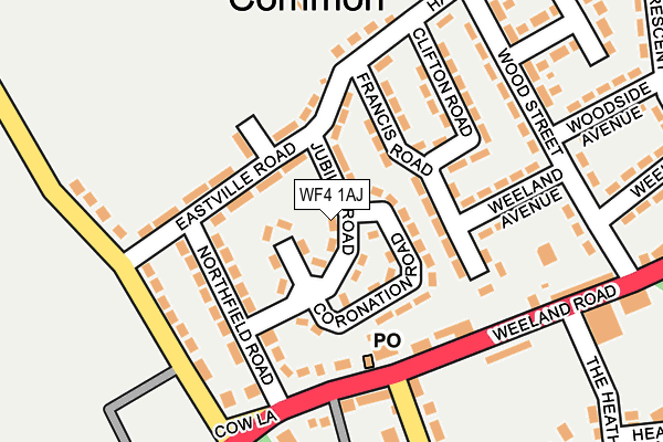 WF4 1AJ map - OS OpenMap – Local (Ordnance Survey)
