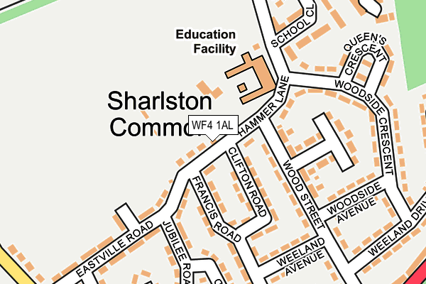 WF4 1AL map - OS OpenMap – Local (Ordnance Survey)