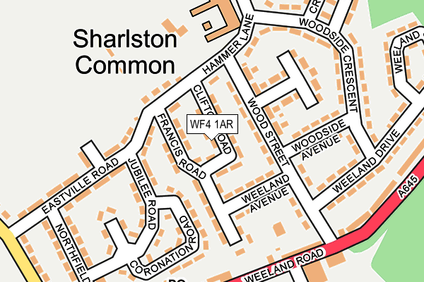 WF4 1AR map - OS OpenMap – Local (Ordnance Survey)