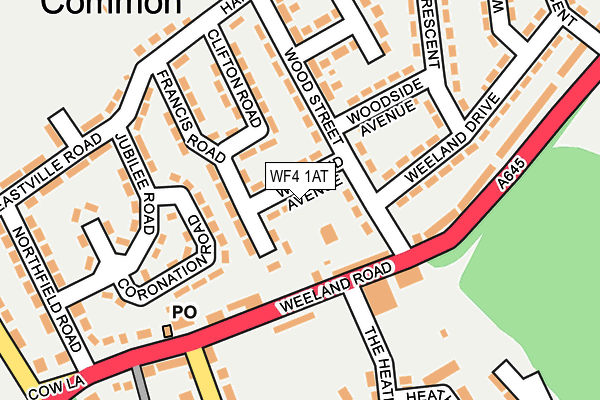 WF4 1AT map - OS OpenMap – Local (Ordnance Survey)