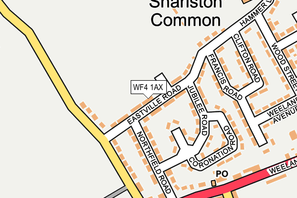 WF4 1AX map - OS OpenMap – Local (Ordnance Survey)