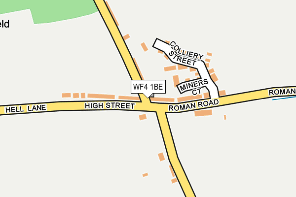 WF4 1BE map - OS OpenMap – Local (Ordnance Survey)