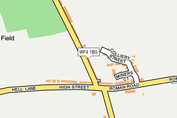 WF4 1BG map - OS OpenMap – Local (Ordnance Survey)