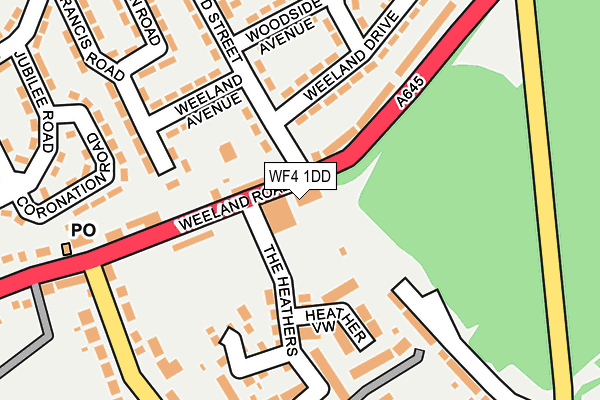 WF4 1DD map - OS OpenMap – Local (Ordnance Survey)