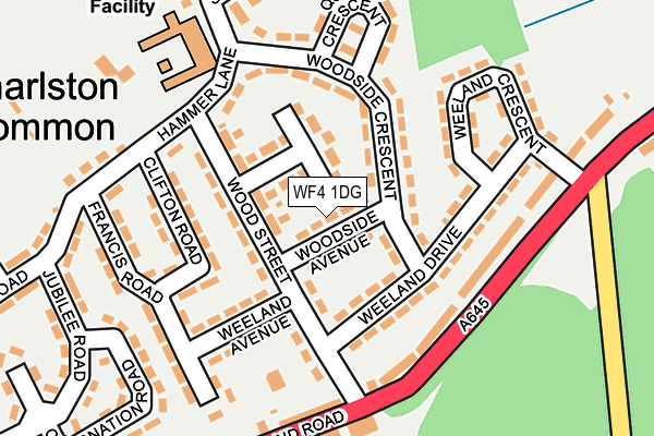 WF4 1DG map - OS OpenMap – Local (Ordnance Survey)