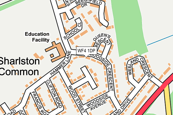 WF4 1DP map - OS OpenMap – Local (Ordnance Survey)