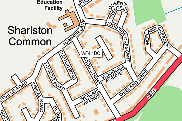 WF4 1DQ map - OS OpenMap – Local (Ordnance Survey)