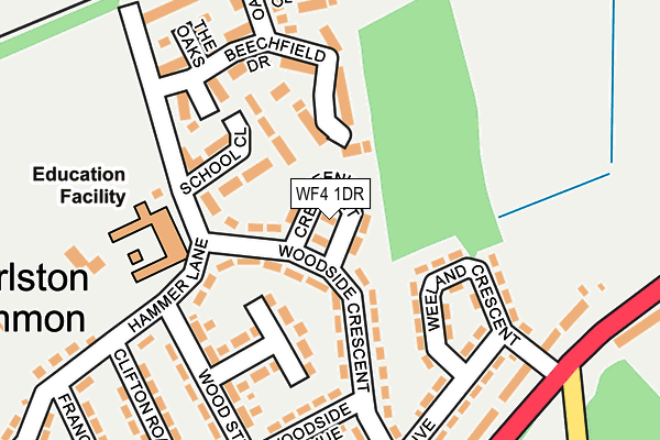 WF4 1DR map - OS OpenMap – Local (Ordnance Survey)