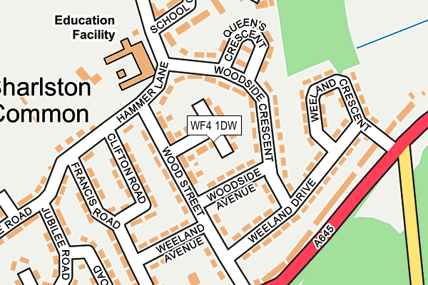 WF4 1DW map - OS OpenMap – Local (Ordnance Survey)