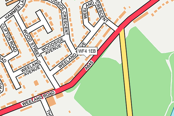 WF4 1EB map - OS OpenMap – Local (Ordnance Survey)