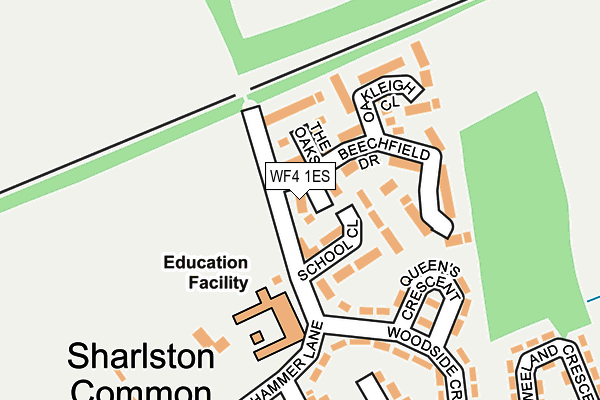 WF4 1ES map - OS OpenMap – Local (Ordnance Survey)