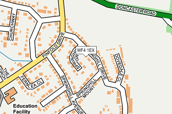 WF4 1EX map - OS OpenMap – Local (Ordnance Survey)