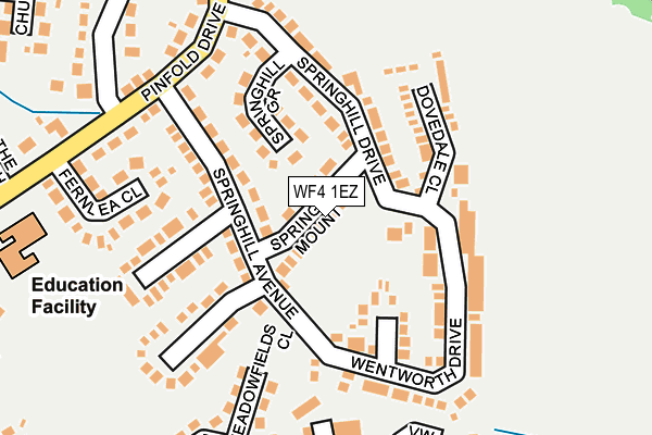 WF4 1EZ map - OS OpenMap – Local (Ordnance Survey)