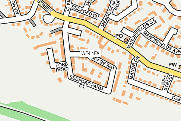 WF4 1FA map - OS OpenMap – Local (Ordnance Survey)