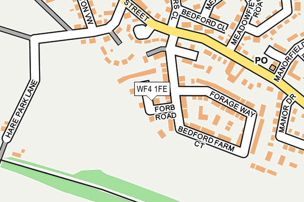 WF4 1FE map - OS OpenMap – Local (Ordnance Survey)