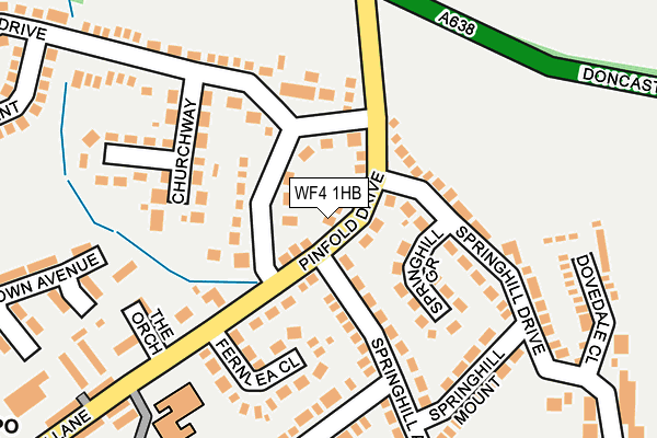 WF4 1HB map - OS OpenMap – Local (Ordnance Survey)